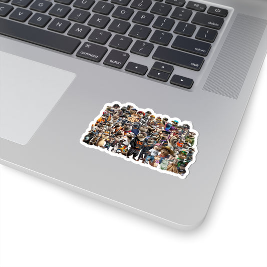 OTTER GANG FAMILY PHOTO STICKER